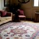 Handmade Ivory Oushak Wool Rug